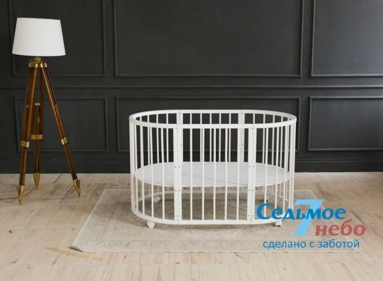 Кровать-трансформер 6-в-1 Merry Happy 01 Комплект Белая_7