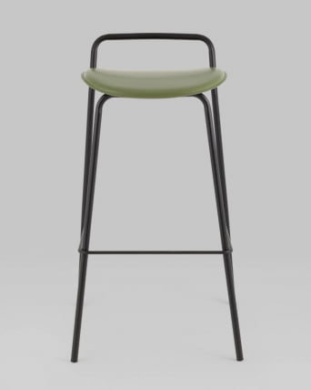 Стул барный Mantis экокожа зеленый_6