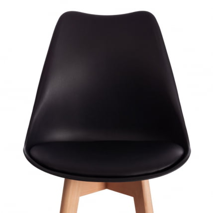 Стул барный TULIP BAR (mod. C1014H-1) / 2 шт. в упаковке пластик/дерево, 42 х 47,5 х 104 см, Black (Черный) 3010/ натуральный_5