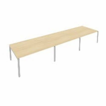 Переговорный стол (3 столешницы) Metal System Б.ПРГ-3.4 Акация/Серый_0