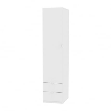 Шкаф распашный Риал(H20)198х45х45ручкаторцеваяTR-2(Белый)_0