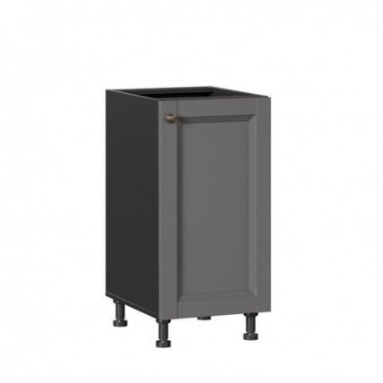 Тумба кухонная 400 Амели-3 ЛД 299.020.000.004 Черный Оникс серый_0
