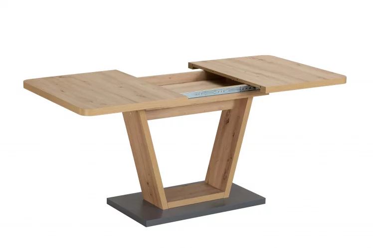 Стол раскладной Vector 120-160 Дуб-графит_4