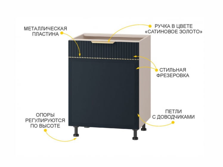 Напольный шкаф (лев/прав) Флоренция 108.43_4