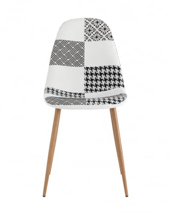 Стул Валенсия SN Пэчворк черно-белый_1
