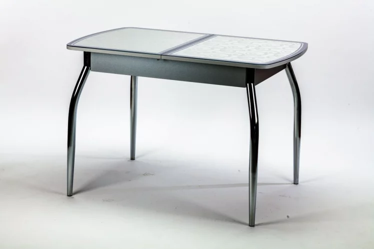 Стол обеденный Чикаго КЗ(6191) серый,завитки серые_0