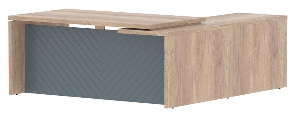 Стол руководителя левый Torr LUX TLCT 1820 L Дуб Каньон Серо-голубой_0
