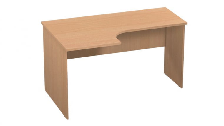 Стол компьютерный угловой Р.РС-14 (левый) Крафт белый_0