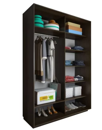 Шкаф-купе 3-х дверный Акцент-Вера КР 1800х600  Выбеленное дерево_1