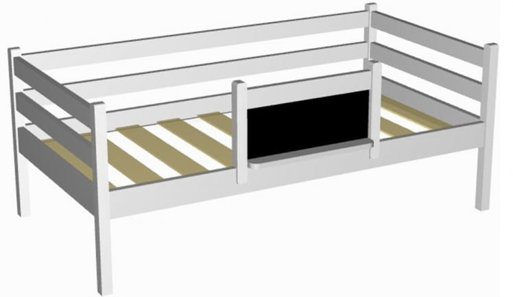 Съемный борт с грифельной доской RooRoom VK-55с Серый_1