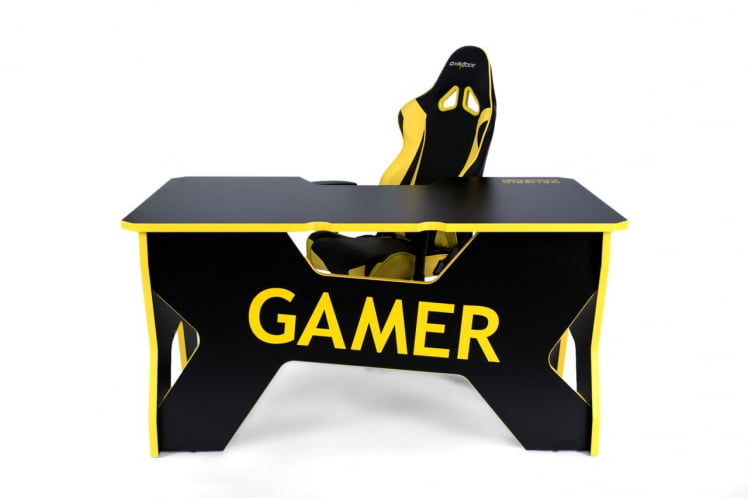 Стол геймерский Generic Comfort Gamer2/DS/NY Желтый Черный_6