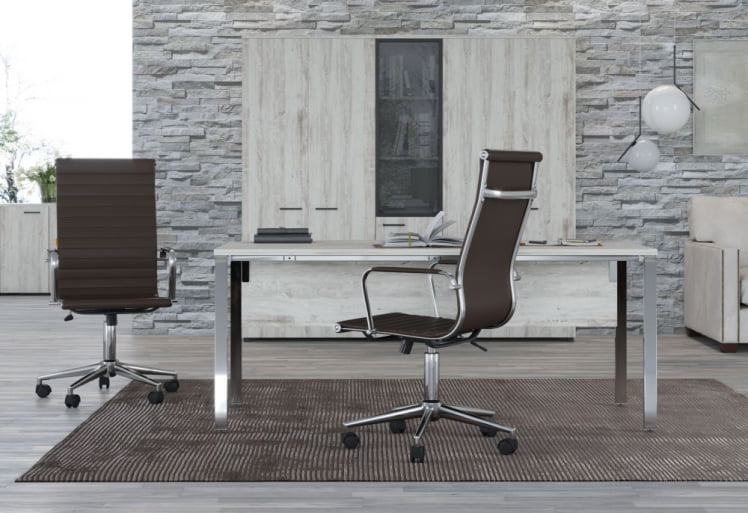 Кресло для руководителя CHAIRMAN 755 экокожа Коричневый_5