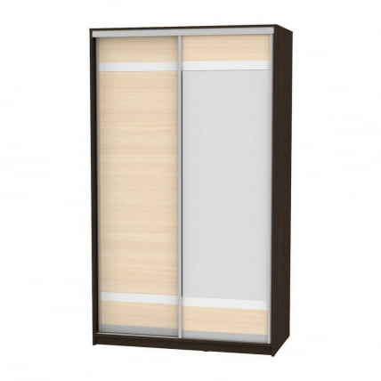 Шкаф-купе B-230х135х60-1(Венге-ДМ-D9D10)_0