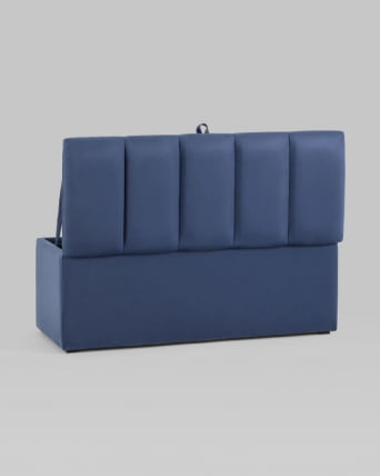 Пуф с крышкой Нильсон 2 велюр Синий_3