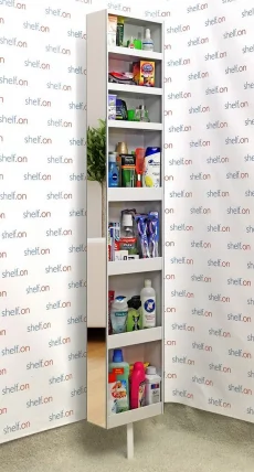 Поворотный зеркальный шкаф Zoom Art Белый_15