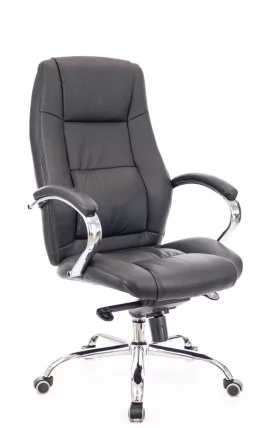 Кресло руководителя Kron M кожа Черный_1