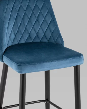 Стул барный Диего Пыльно-синий_7