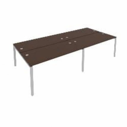 Рабочая станция на 4 раб.места Metal System Б.СМ-4.4 Венге/Серый_0