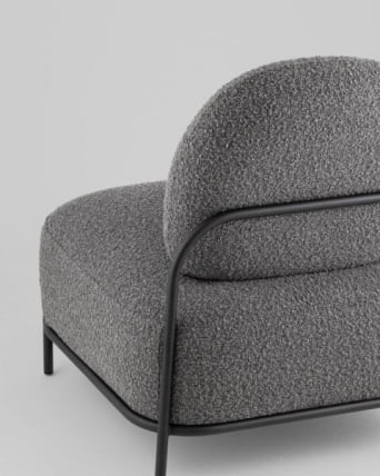 Кресло Стоун К new ткань букле темно-серый_6