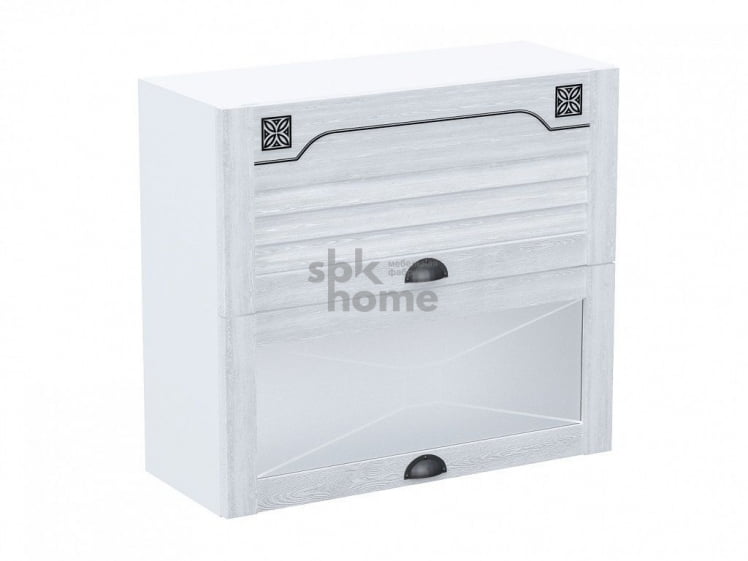 Шкаф со стеклом горизонтальный ШСТ-80Г, Кантри (800*320*720) Сосна Андерсен, 21032 _0