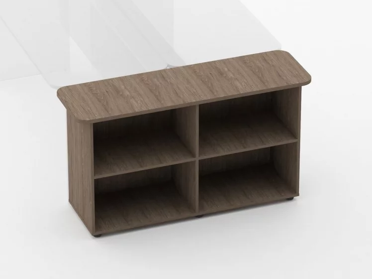 Тумба приставная к двум столам Glassy 3.18.14 Дуб Верцаска_1