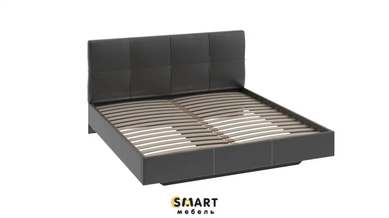 Кровать Элис с мягкой обивкой  тип 1 Темная_0