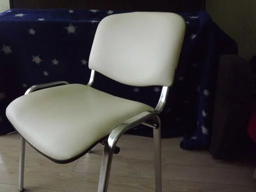 Стул для посетителей Iso CF-001 хром кожзам Бежевый_3