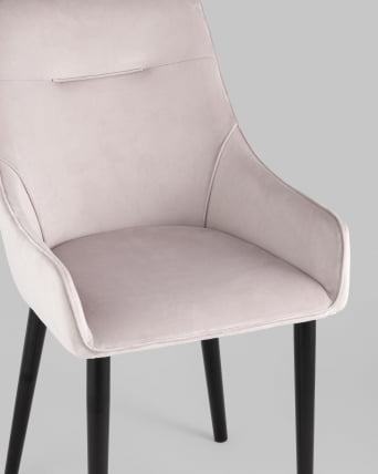 Стул Джоан велюр Светло-розовый_7