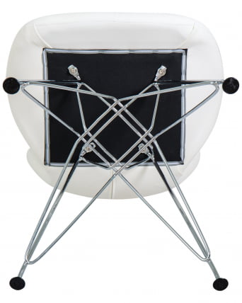 Стул обеденный DOBRIN BUTTERFLY CHROME Белый_6