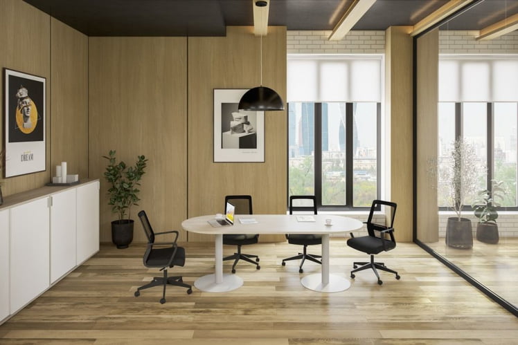 Мебель для офиса Sigma №9 Белый Дуб светлый_1