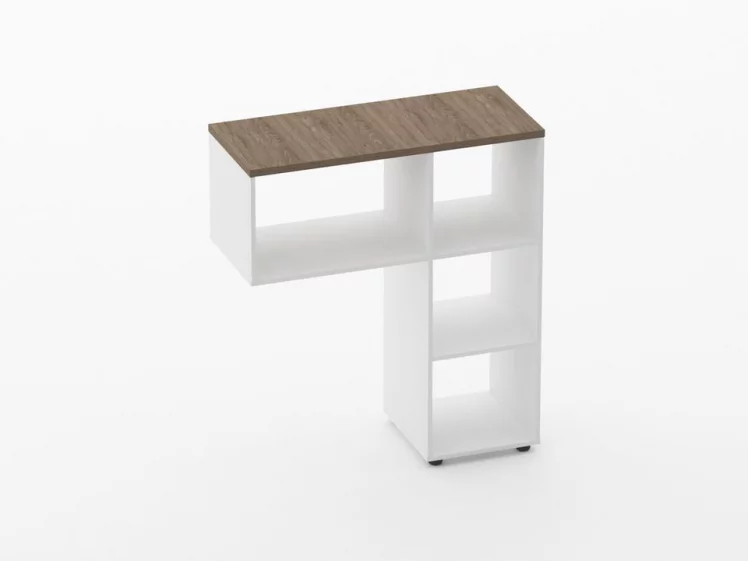 Стеллаж к столу Deka 9.06.10 Дуб Верцаска/Белый_0