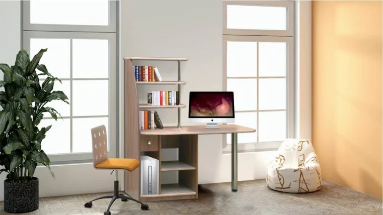 Стол компьютерный №11 Вишня Оксфорд_0