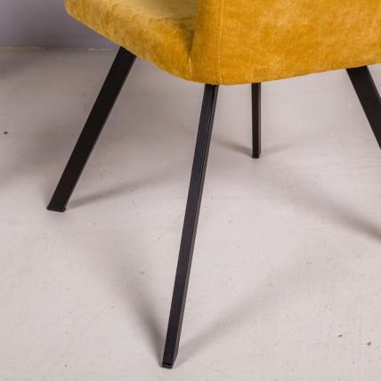 Кресло Oscar Arki микровелюр Желтый_4