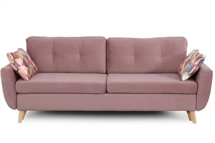 Диван-кровать Калгари-2 Стандарт Альба роза/Твинкли розовый_1
