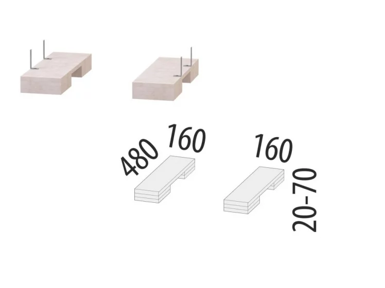 Подставка под технику Дакота 103.56 (комплект 2 шт.)_1