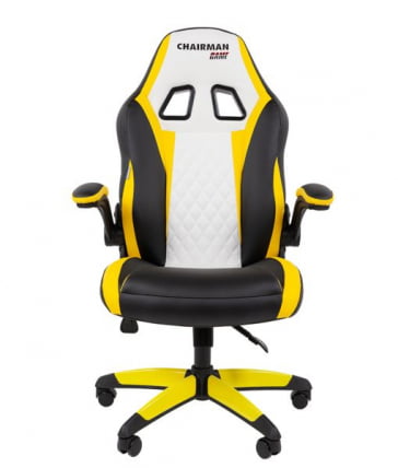 Кресло геймерское CHAIRMAN GAME 15 черный/желтый/белый_1