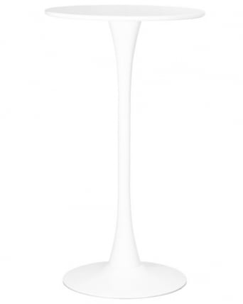 Стол барный MIA BAR (белая столешница, белое основание)_0