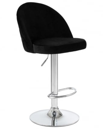Стул барный ДОБРИН МИЛАНА (черный велюр (МДЖ9-101)) 2 шт / DOBRIN MILANA (MJ9-101))_2