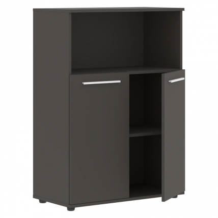 Шкаф с глухими малыми дверьми EDIS EMCS 85.3 Мокко Белый Мокко_1