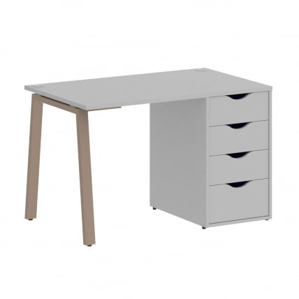 Стол письменный HOME OFFICE VR.SP-3-118.4.A Серый/Мокко металл_0