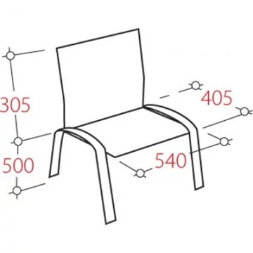 Стул для посетителей EChair Rio ИЗО чёрный ткань серая С-38 ТК-3 18541_1