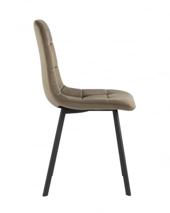 Комплект из двух стульев Chilly велюр коричневый 2 шт._4