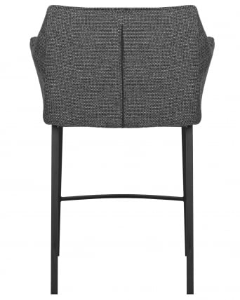 Стул полубарный DOBRIN LUCAS COUNTER (серая ткань (F-22))_4
