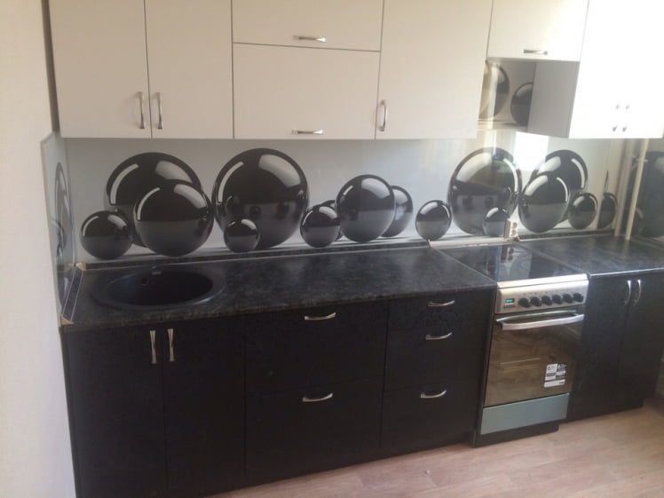 Глянцевый фартук (КОМПОЗИТ) KM 34_16