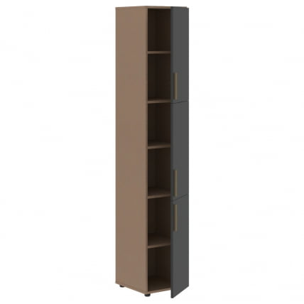 Шкаф-колонка с тремя глухими малыми дверьми (правый) VELION VHCS 40.8 R Яшма черный Кобра_1