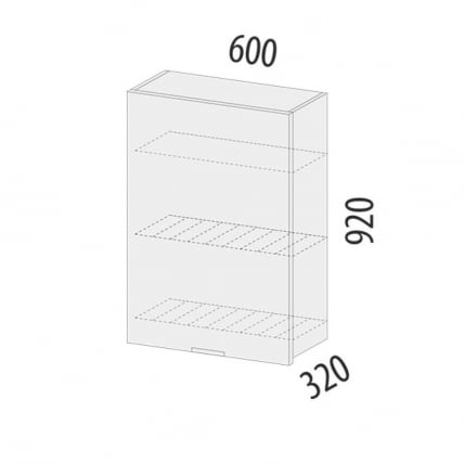 Шкаф-сушка кухонный (лев/прав) Бостон 104.33_5