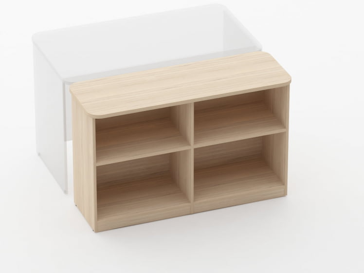 Тумба приставная к столу Glassy 3.18.102 Венге_1