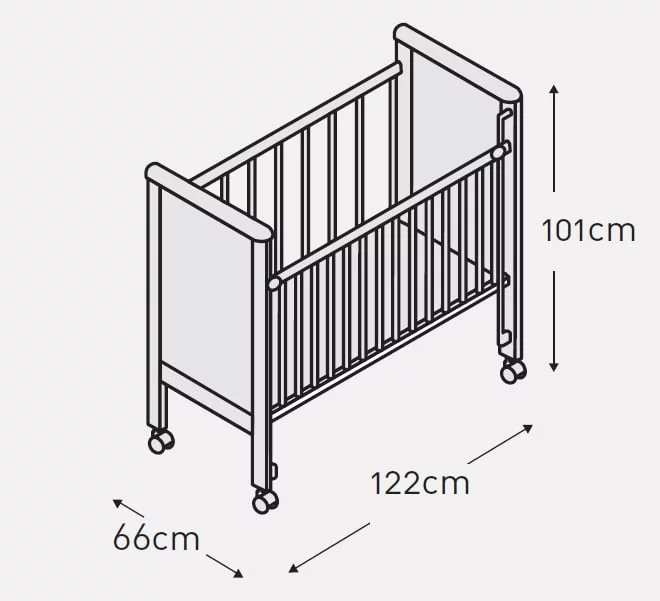 Кровать Micuna Nicole 120x60 Honey_1