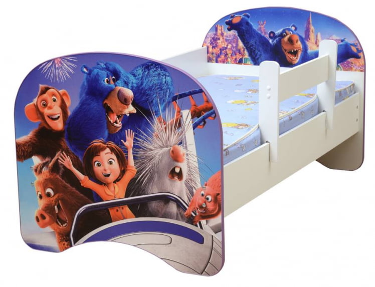 Кровать детская с фотопечатью без ящика 800*1600 Парк чудес_0