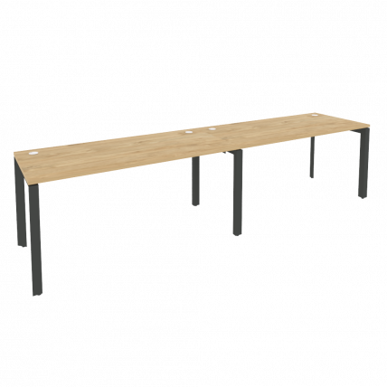 Рабочая станция на П-образном м/к ONIX O.MP-RS-2.4.7 Тиквуд Светлый/Антрацит_0